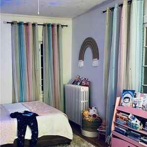 Pastel Striped Curtains (4 panels)